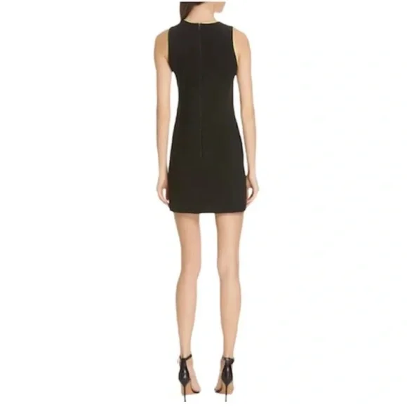 Alice + Olivia Black Dress with Neon Highlights - Picture 4 of 7